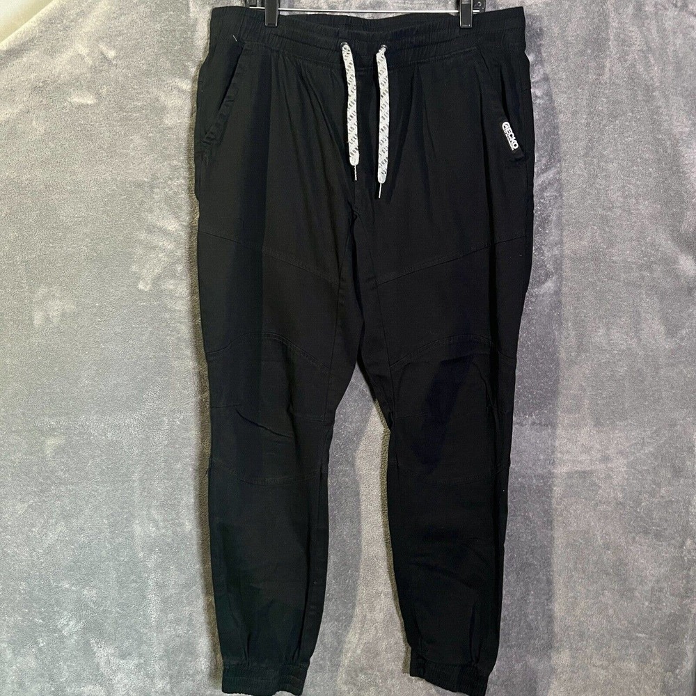 Ecko Unltd Mens Fleece Sweatpants Black XLarge Drawstring